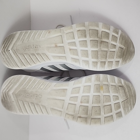 Adidas Women's White Classic Cloudfoam Lace Up Running Comfy Sneakers, sz 7.5 - Picture 12 of 13